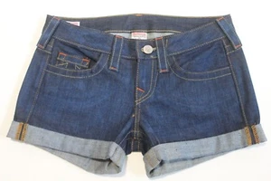 True Religion Women's Sample Stella Denim Mini Shorts. Size 26. - Picture 1 of 6