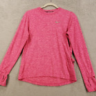 Nike Running Shirt Womens Small Dri Fit Thumbholes Pink Stretchy Pullover Top