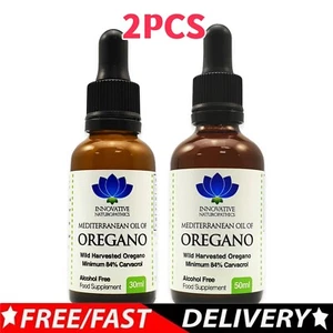 2x Olio di Origano | Olio Mediterraneo Raccolto Selvatico | Min 84% Carvacrolo | 100ml❀ - Foto 1 di 6