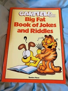 Vintage 1985 Garfield Big Fat Book Of Jokes And Riddles Paperback 1st edition  - Picture 1 of 5
