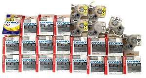 25 cintas Dymo, algunas usadas, la mayoría sin usar. - Imagen 1 de 1