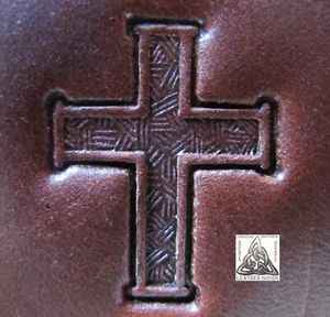 Craftool Co. USA Christian Cross 1" Leather Stamp Tool 8338 - Picture 1 of 3