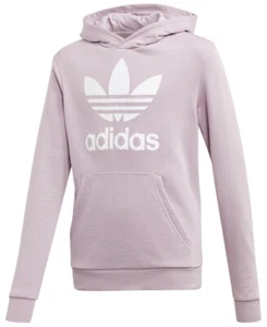 Adidas 257949 Youth Girls Trefoil Long Sleeves Hoodie Purple Size 15-16/XL - Picture 1 of 3
