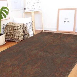 Hand Knotted Antique Afghan Wool Rug Overdyed by Pashtun Artisans 4.8x2.8 ft - Picture 1 of 8