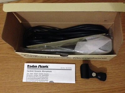 Realistic Radio Shack Professional Cardioid Dynamic Microphone 33-1073A NIB NEW - Image 1 of 4