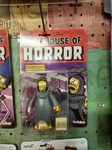 Grim Reaper Homer The Simpsons Treehouse of Horror Super7 ReAction Figure New Cover