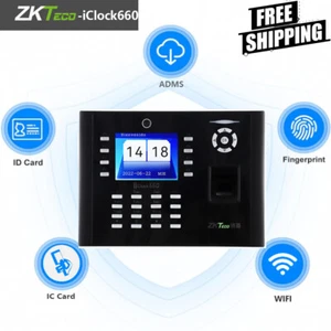 ZKteco iclock660 Fingerprint Recognition Time Attendance &Access Control TCP/IP - Picture 1 of 11