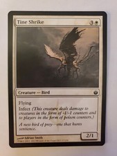 MTG Magic The Gathering Card Tine Shrike Creature Bird White Mirrodin Beseiged 