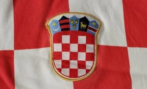 CROATIA NATIONAL SOCCER TEAM JERSEY NICE 100% Cotton EMBROIDERED FREE SHIPPING - Picture 1 of 14