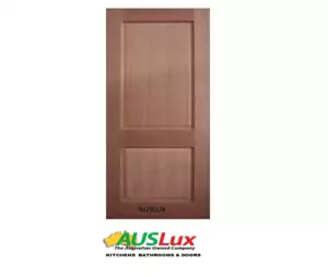 2 panel solid timber internal external house entry door many sizes - Picture 1 of 2