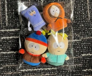 South Park Plush Mascot Keychain 4 Type Set Stan Kenny Butters Towel NEW from Ja - Picture 1 of 2