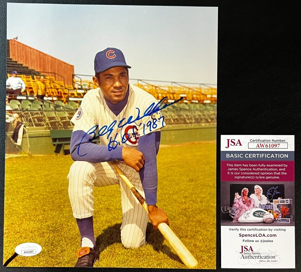 Billy Williams Signed 8x10 Photograph JSA AUTO MLB #26 Chicago Cubs HOF '87 WOW! - Image 1 of 4