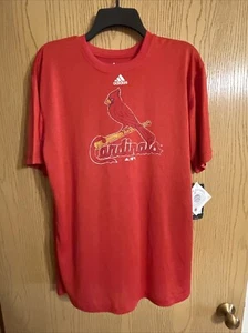Youth Adidas Cardinals Performance Baseball T-Shirt Red Size XL - Picture 1 of 8