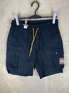 adidas Casual Drawstring Shorts Size S Mens Black Logo - Picture 1 of 11