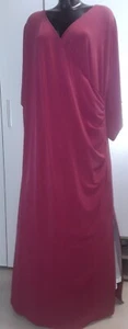 Pinkfarbenes Maxikleid Wickeloptik Pailetten Ge. 52/54 - Bild 1 von 2