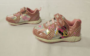 Disney Toddler Girl's Minnie Mouse Light Up Sneaker CD4 Pink/Silver Size US:7