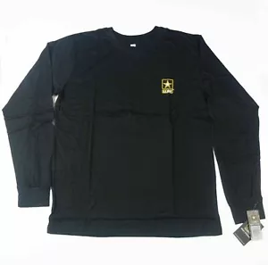 US Army Men's Long Sleeve Tee Shirt Size Extra Large Black Crewneck New with Tag - Picture 1 of 3