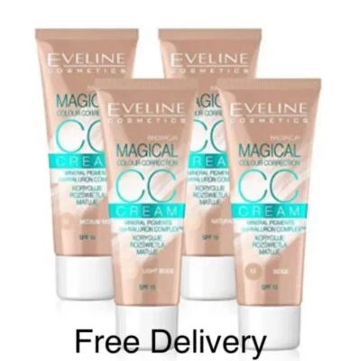 Eveline Magical CC Cream Foundation Corrects Illuminates Matts SPF15 -30ml - Image 1 of 3
