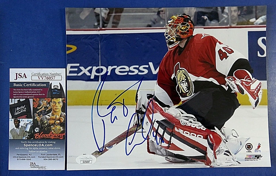 Patrick Lalime SIGNED 8x10 PHOTO ~ NHL Hockey Autograph ~ JSA VV76057 - Image 1 of 2