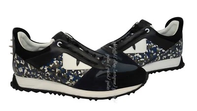 Zapatillas FENDI Monster Runner Spike-Back en granito [Reino Unido 7E/Estados Unidos 9] Foto 1 de 4