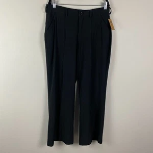 Duluth Trading Co. Flexcellence Wide Leg Trouser Pants Black Womens Size 16 - Picture 1 of 11