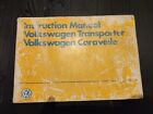 VW T3 Transporter Owners Manual Driver's Handbook Libretto Entretien