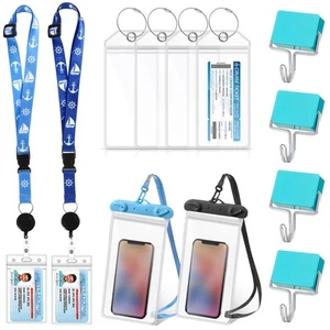 Juego imprescindible Colarr Cruise Essentials incluye 4 piezas soporte para etiquetas de equipaje de crucero - Imagen 1 de 6