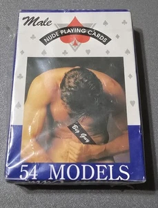 Baraja de cartas vintage desnuda 54 modelos eróticos masculinos adultos comodines coleccionables - Imagen 1 de 5