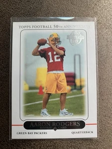 Aaron Rodgers 2010 Topps 50th Anniversary 2005 #431 Reprint RC Rookie Card - Picture 1 of 2