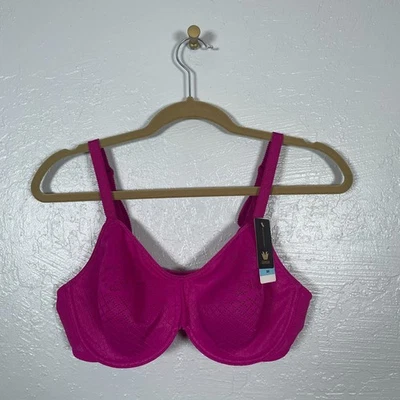 Sujetador Wacoal Mujer 38C Rosa Efectos Visuales Minimizador Con Aros Encaje Sin Acolchado Foto 1 de 4