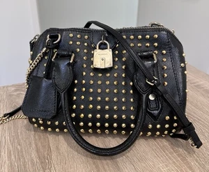 Vintage Limited Edition Burberry Blaze Nero Bowling Bag - Foto 1 di 17