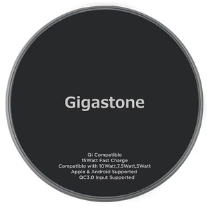 Gigastone GS-GA-9700B-R GA-9700 Pad di ricarica wireless veloce certificato Qi - Foto 1 di 9