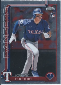 2025 Topps Chrome #131 Dustin Harris RC - Texas Rangers Rookie - Bild 1 von 2