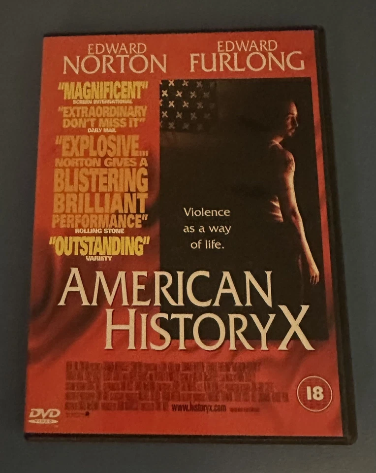 AMERICAN HISTORY X DVD EDWARD NORTON EDWARD FURLONG - Image 1 of 1