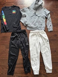 Lot Nike Air Jordan Jogger Sweatpants Cream Black SZ S Gray Hoodie* Shirt Medium - Picture 1 of 23