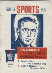 1959 Jess Mortensen 76 Sports Club #37 Fine Points Conditioning For Track Z20 - Picture 1 of 5