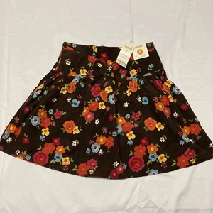 Gymboree Size 9 Girls Floral Corduroy Skirt with Attached Shorts (Skort) NWTs - Picture 1 of 2