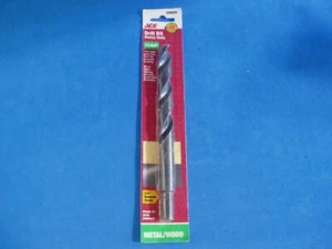 31/64" BLACK OXIDE HIGH SPEED STEEL DRILL BIT REDUCED SHANK HSS ACE BRAND - Picture 1 of 1