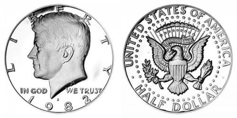 1982 S GEM BU PROOF KENNEDY HALF DOLLAR PF/PR BRILLIANT UNCIRCULATED COIN #8818 Cover