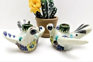 Portacandele per uccellini vintage anni '60 Tonala messicani in ceramica ceramica ceramica Messico - Foto 1 di 17