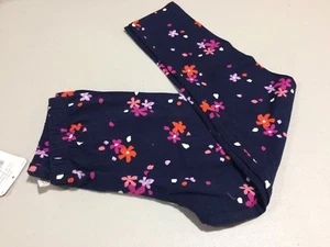 NWT Gymboree Girls Leggings Mix N match Capri Floral Navy blue 5/6,14 - Picture 1 of 1