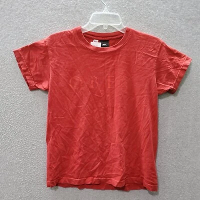 Obey Women Top XS Red T-Shirt Logo Worldwide Short Sleeve Crew Cropped - Image 1 of 4