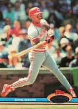 1991 Topps Stadium Club Eric Davis Cincinnati Reds #37