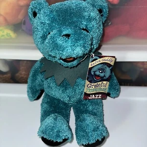 Grateful Dead Extra Cuddly Stuffed Bear Jazz Liquid Blue - Picture 1 of 7