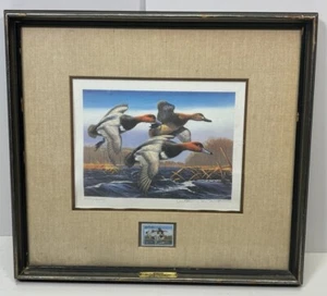 Redheads 1987 6843/20,000 Arthur G. Anderson - Signed Federal Duck Stamp Print - Picture 1 of 8