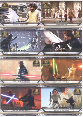 2021 Topps Star Wars Masterwork Lucasfilm 50th Anniversary Set Of 14 Cards! RARE - Image 1 of 2