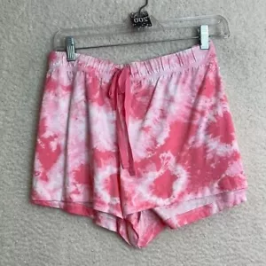 NWT Jenni Womens Pink Tie Dye Elastic Waist Tie Pajama Shorts XL PLUS SIZE - Picture 1 of 4