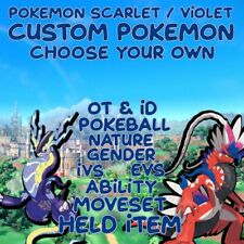 Any Custom Pokemon ✨Your Own OT & ID / 6IV / Shiny Pokemon Scarlet Violet DLC ✨