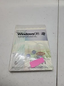 Microsoft Windows 98 Product Key Distribution Unused Brand New Book Complete - Picture 1 of 2
