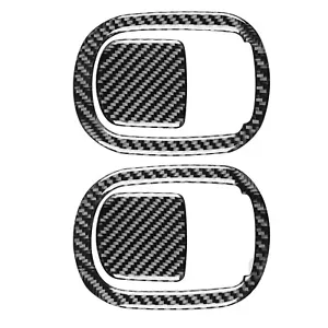 4Pcs For Dodge Challenger 2015-2020 Carbon Fiber Interior Seat Back Cover Trim - Picture 1 of 7